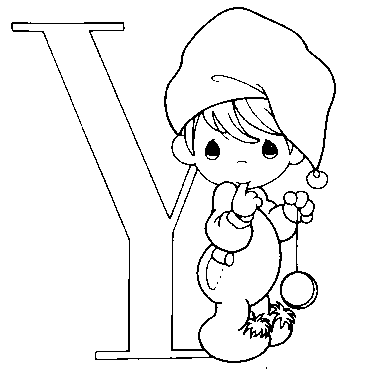 coloriage moments precieux alphabet y